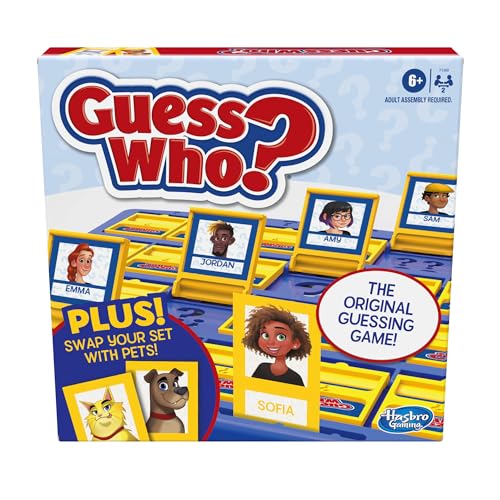 Hasbro Gaming Guess Who? Board Game, People Pets Cards, Origin